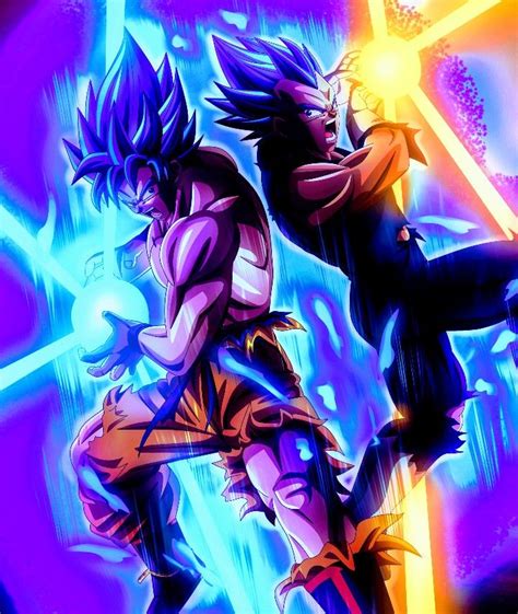 Goku and vegeta as gods of destruction in their super saiyan blue 4 forms. Goku & Vegeta Super Saiyan Blue, Dragon Ball Super ...