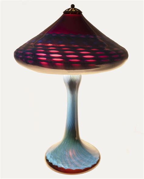 Lot Joe Clearman 1999 Powermaster Art Glass Lamp