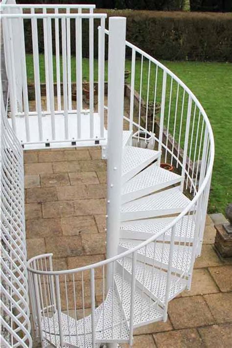 Outdoor Metal Spiral Staircase Bespoke External Spiral Staircases Uk