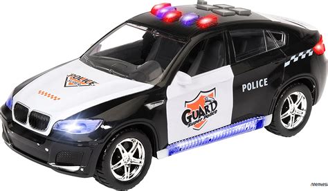 Memtes Electric Police Car Toy For Kids With Flashing Lights And Sirens