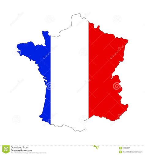 Kaart Van Frankrijk Vector Illustratie Illustration Of Frankrijk