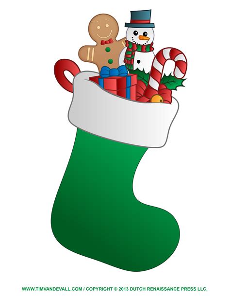 Cartoon Christmas Stockings Clipart Best
