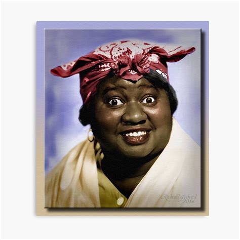 Mammy Hattie Mcdaniel Gone With The Wind Actress Movies Film Poster Canvas Print Wooden