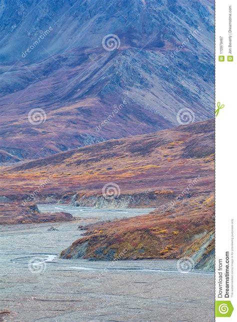 Mountain River In Alaska Stock Image Image Of Mountain 110979467