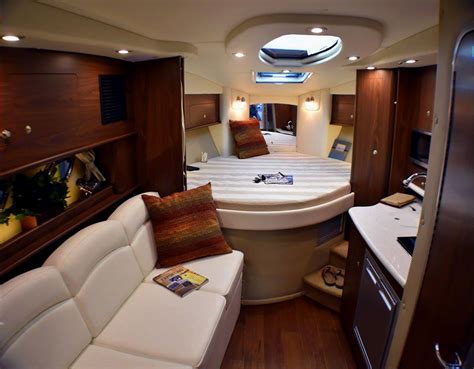 Rinker 320ex Cruiser Cabin Boat Interior Design Boat Interior Cool