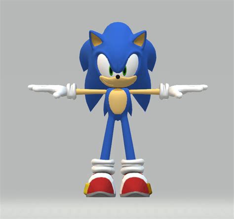 Sonic Unleasheds Model With Sonic Forces Model Palette Sonicthehedgehog