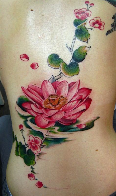 Beautiful Red Lotus Tattoo On Ribs Red Lotus Tattoo Lotus Tattoo Design Flower Tattoo