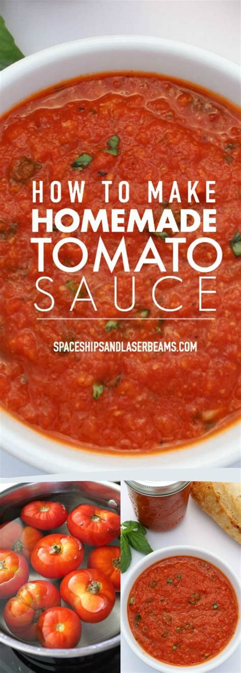 If you are using canned tomatoes, use the second. How to Make a Delicious Homemade Tomato Sauce via ...