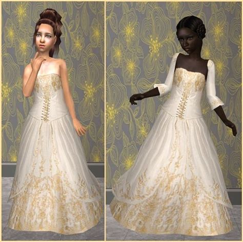 Sims Sims 4 Wedding Dress Princess Dresses Kids