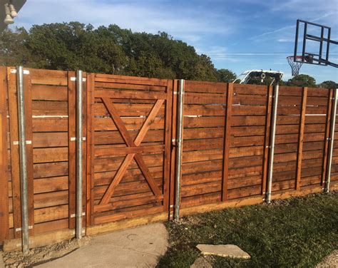 Horizontal Wood Fences A Better Fence Company Horizontal Fences