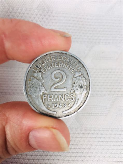 1940s French Aluminum Coins 2 Francs Etsy