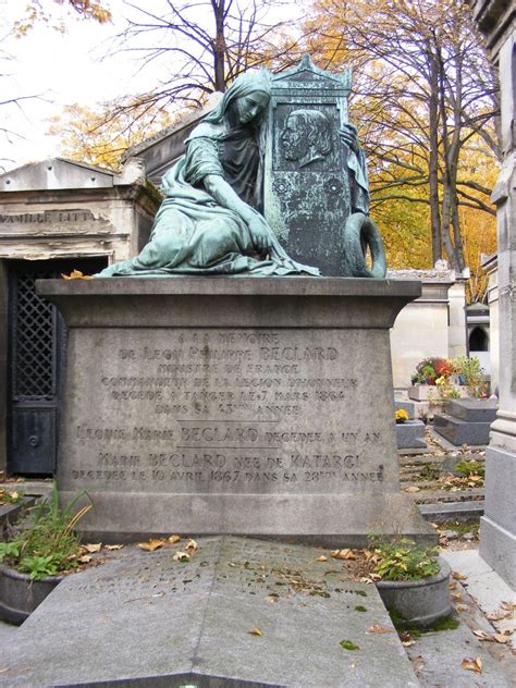 Grave Of Philippe And Marie Katargi Beclard Cimetière Du Père Lachaise