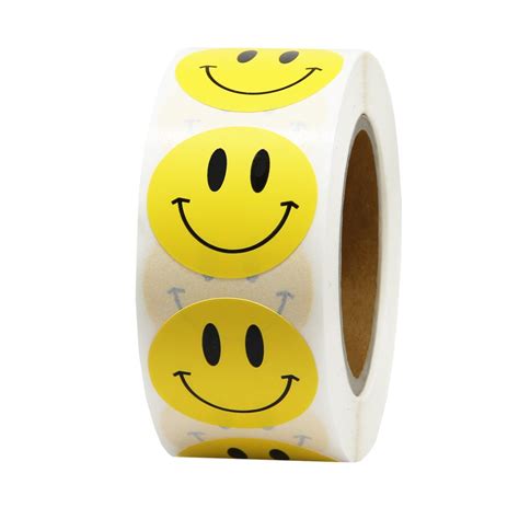 Buy Hcode Smile Face Stickers Roll Happy Face Stickers Circle Dots