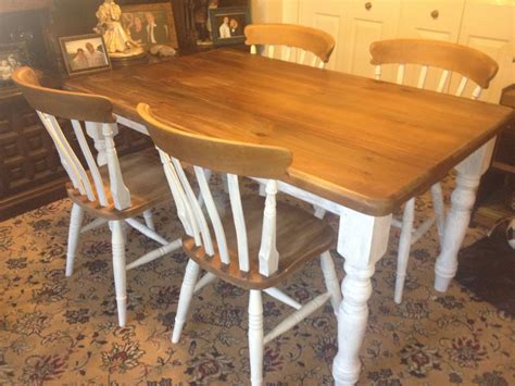 Upcycled Dining Table And Chairs Oak Dining Table Dining Table