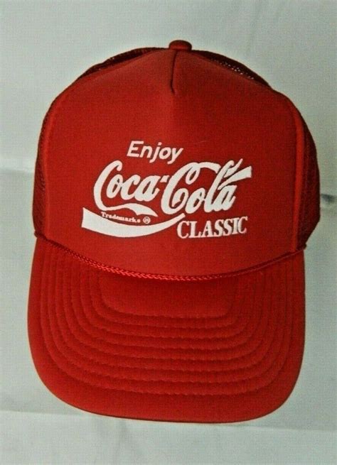 Enjoy Coca Cola Classic Vintage Coke Mesh Snapback Ca Gem