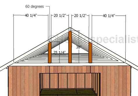 12x20 Gable Roof Plans Howtospecialist How To Build Step By Step