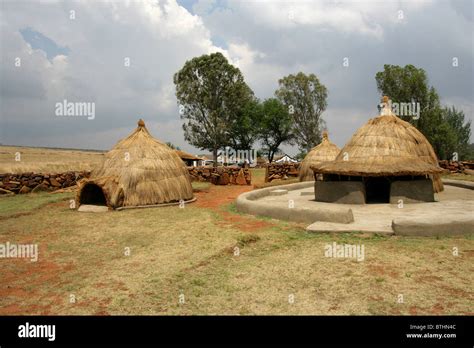 Traditional Thatched Huts Ndebele Cultural Village Botshabelo South