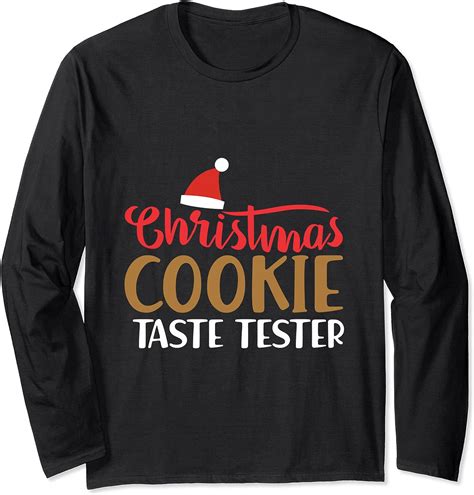 Christmas Cookie Funny Xmas T Long Sleeve T Shirt Uk Fashion