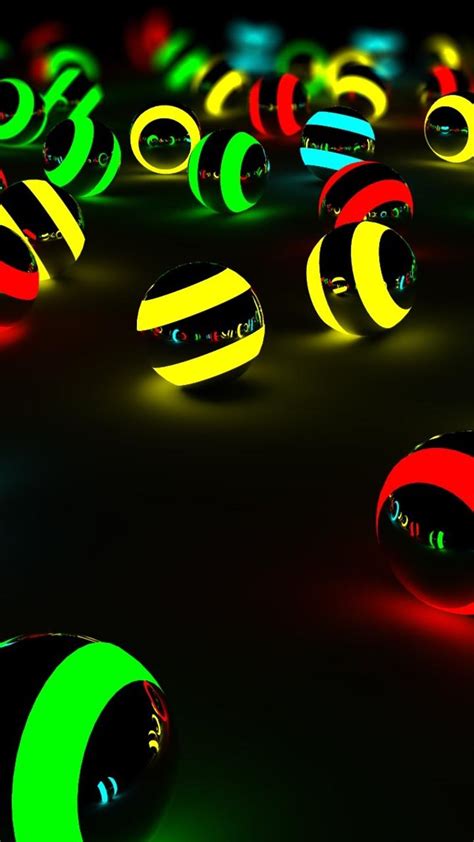 Spheres In Many Color 3d And Hd Wallpaper Wallpaper Download 720x1280