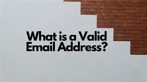 What Is A Valid Email Address