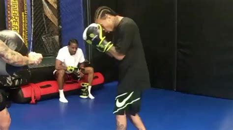 Is Tyga Training For Travis Scott In Boxing Ring