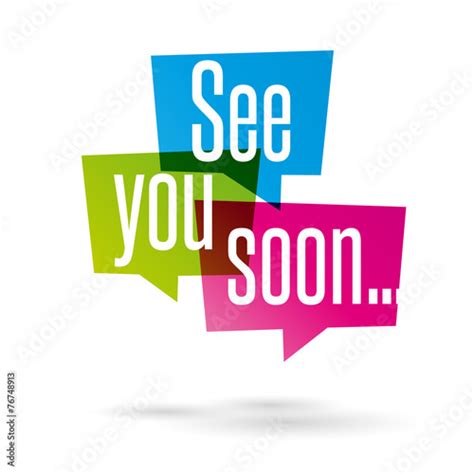 See You Soon Stock Vector Adobe Stock
