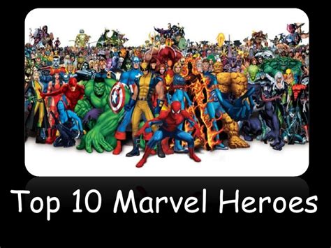 Top 10 Marvel Comic Book Heroes