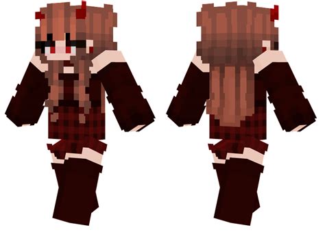 Red Demon Girl Minecraft Skins