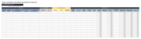 Free Small Business Inventory Templates Smartsheet