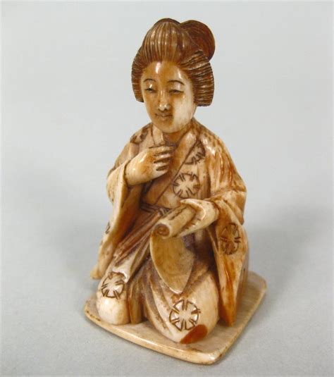 igavel auctions carved ivory erotic netsuke figure of a woman asian 19th 20th c l6bba8