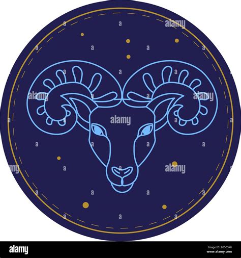 Aries Astrological Sign Horoscope Zodiac Symbol Stock Vector Image