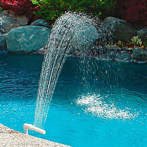 Swimming Fish Pool Waterfall Fountain Ground Above Cascade Water