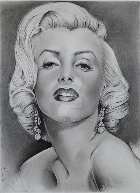 Marilyn Monroe Pencil Portrait By Ana On Deviantart