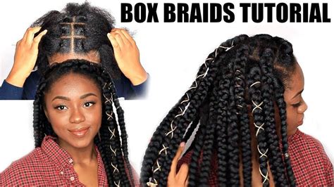 Do you have rubber bands lying around and don't know what to do with them? RUBBER BAND METHOD BOX BRAIDS TUTORIAL| Chizi Duru - YouTube | Box braids tutorial, Box braids ...