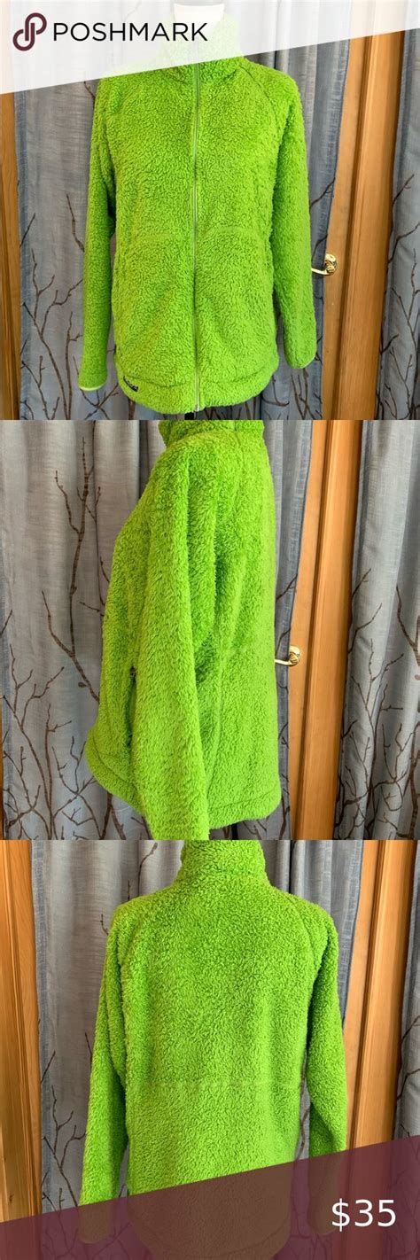 Avalanche Xl Lime Green Katmai Fuzzy Fleece Jacket Fleece Coat