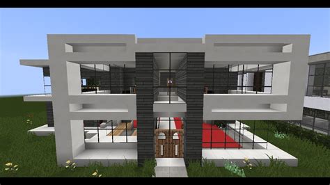 The house has an absolutely perfect design, it is good both inside and outside! Minecraft Plan Modern House - Modern House