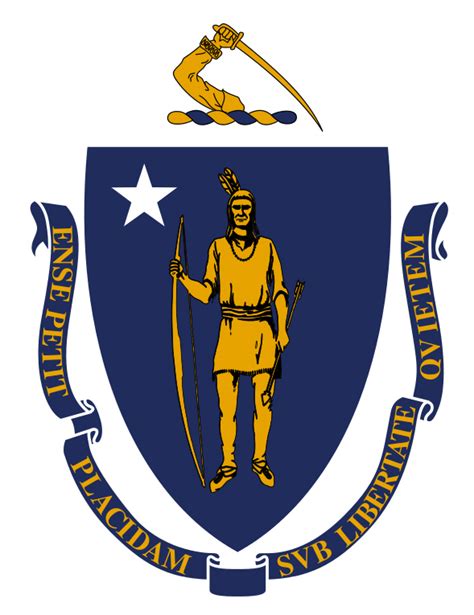 Seal Of Massachusetts State Symbols Usa