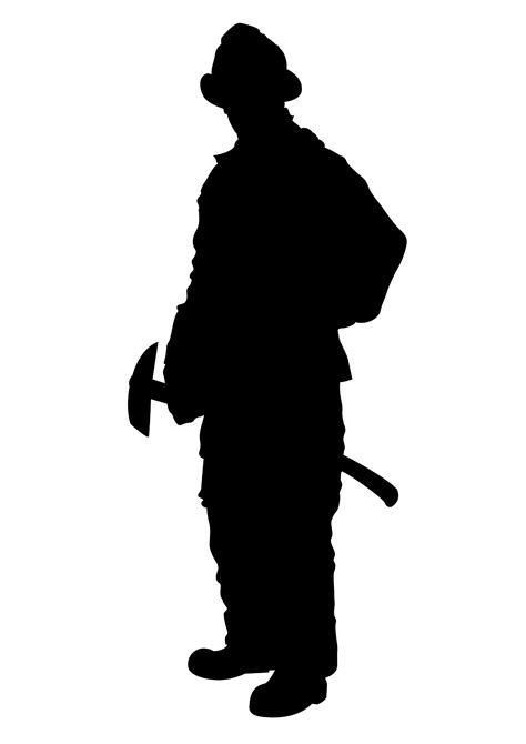 Firefighter Silhouette Png