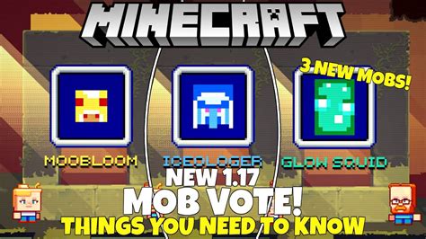 New Minecraft Live Mob Vote 3 New Mobs For Minecraft 117 Everything