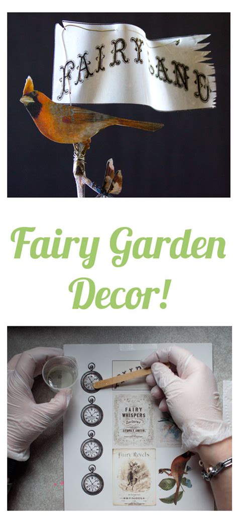Have you been wanting to learn how to make fairy garden accessories? Fairy Garden Decor - Waterproof!
