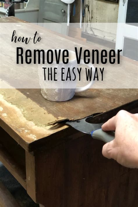 How to remove spray paint from a wood floor. How to Remove Veneer The Easy Way | Wood veneer, Cleaning ...