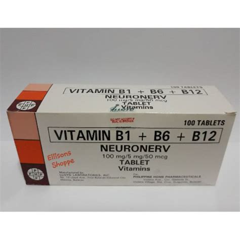 It's got 1000 mcg of vitamin b12 per serving, but it doesn't exactly distinguish itself from the crowd. VITAMIN B COMPLEX B1, B6 & B12 (NEURONERV) 100 Tablets ...