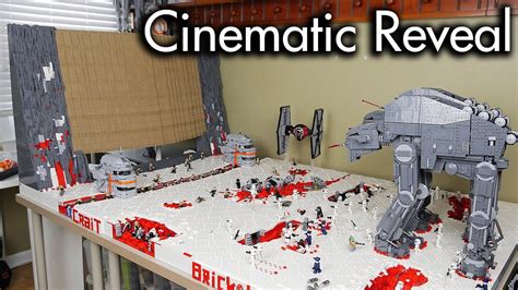 Epic Lego Battle Of Crait Moc Full Cinematic Reveal Youtube