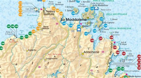 Mappa Spiagge Sardegna Est
