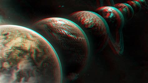 The Planets 3d Conversion Red Cyan By Fan2relief3d On Deviantart