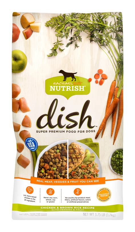 This rachael ray nutrish chicken/vegetable dog food receives a paw rating of 2.5 out of 5. Rachael Ray Nutrish Dish Chicken & Brown Rice Dry Dog Food ...