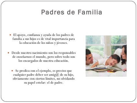 Presencia Y Participación De Los Padres De Familia En La Escuela