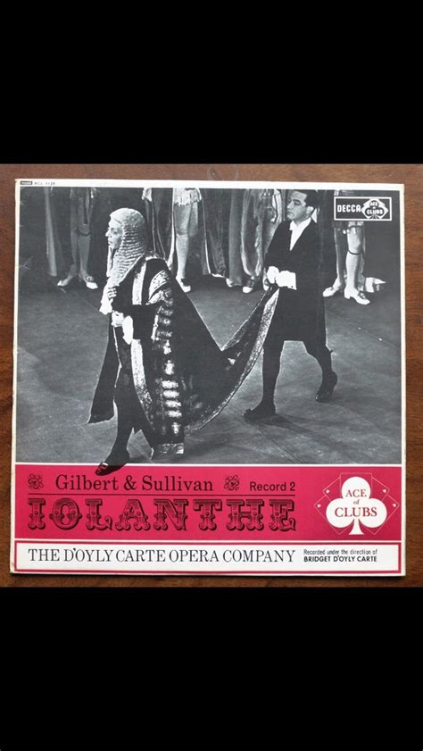 Gilbert And Sullivan Doyly Carte Opera Company The Iolanthe Record 2 1962 Vinyl Discogs