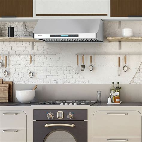 Your range hood should ventilate vertically, meaning through the ceiling and roof, or horizontally, meaning through a side wall. Premium Range Hood Under Cabinet Kitchen Exhaust Stove ...