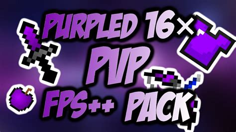 Purpled 16xfpsmcpe Pvp Texture Pack Youtube